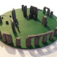 Small 18" Stonehenge - Now on a display base, but still in danger of b 3D Printing 80672