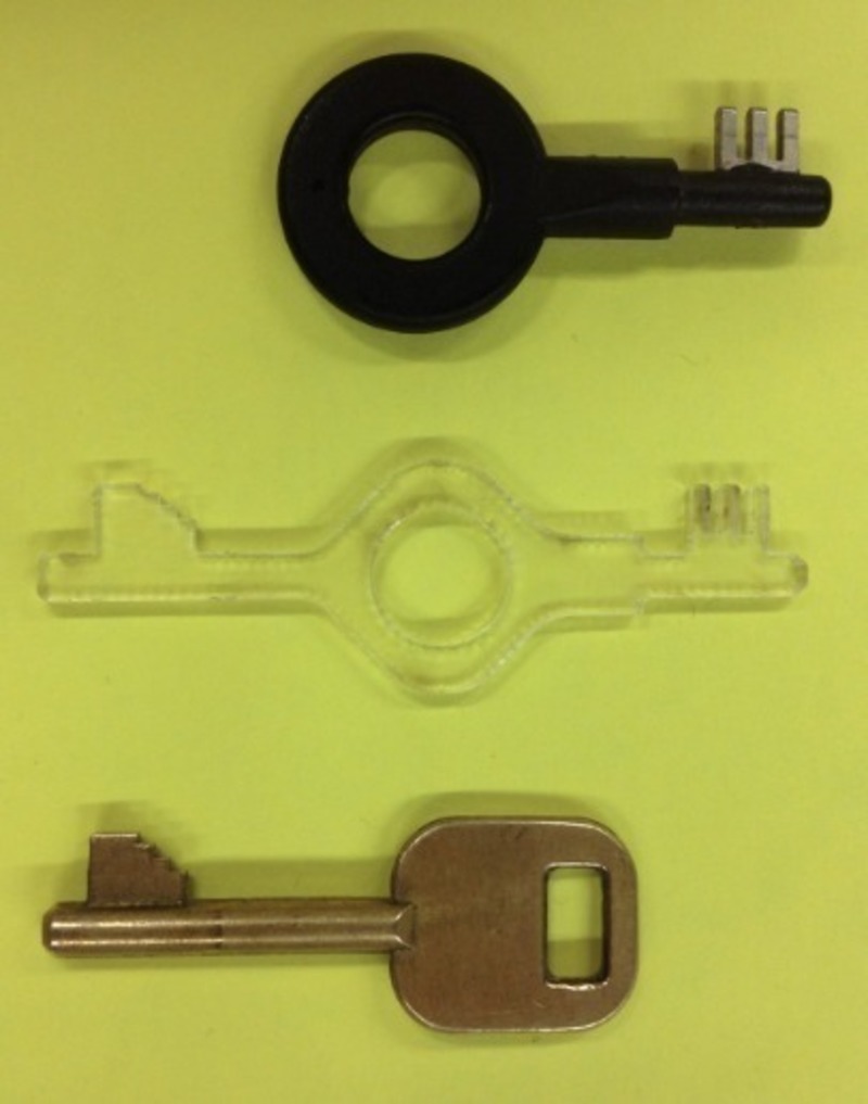 Bonowi high-security handcuff key