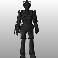 Small Cyberman 3D Printing 80676