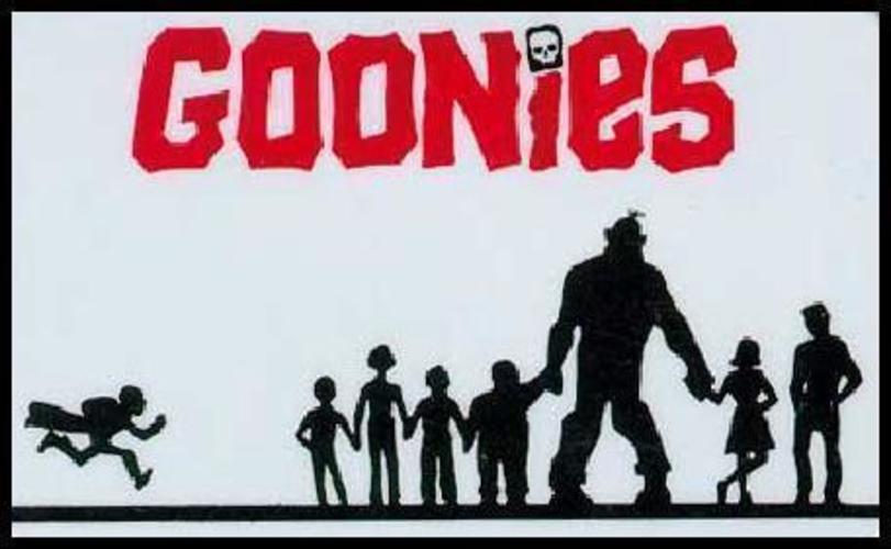 Goonies window family sticker