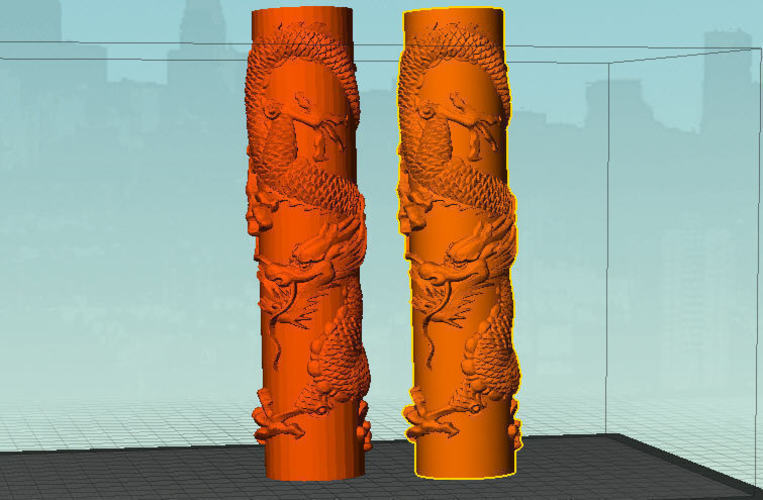 draon spiral pillar 3D Print 80728