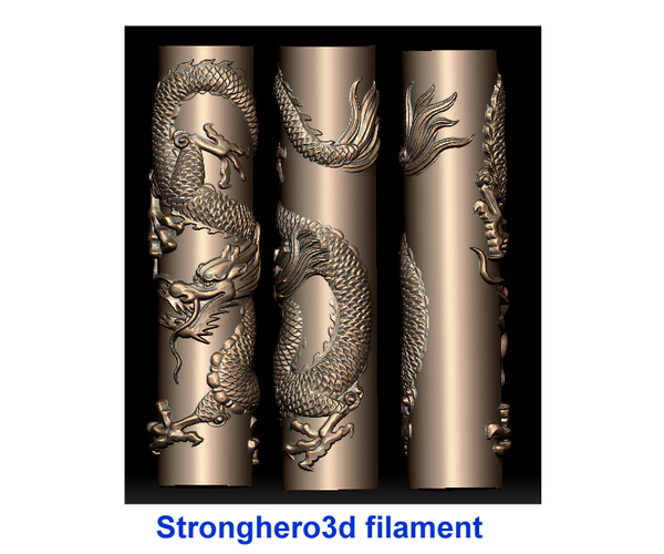 draon spiral pillar 3D Print 80729