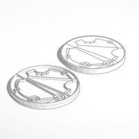 Small Gallifreyan Coins 3D Printing 80951