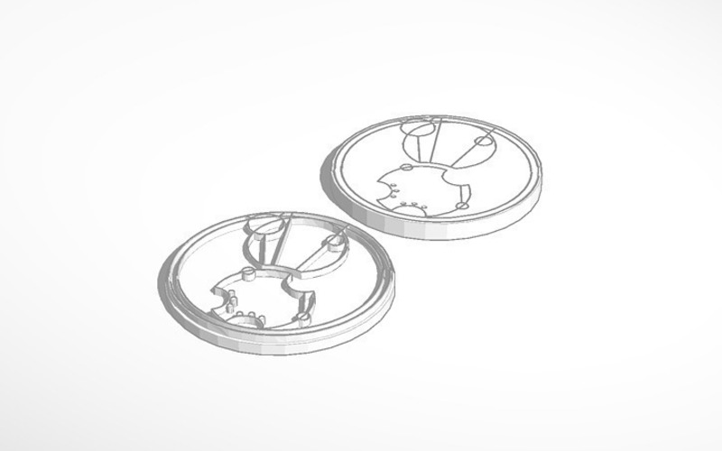 Gallifreyan Coins 3D Print 80952