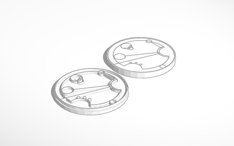 Gallifreyan Coins 3D Print 80954