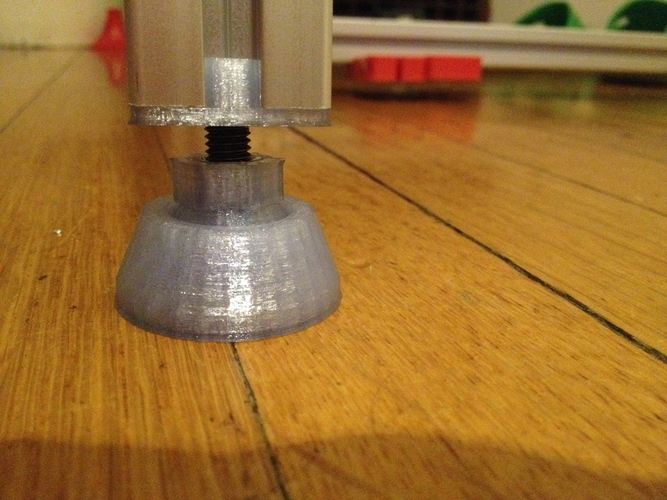 Leveling foot for 8mm bolt 3D Print 80971