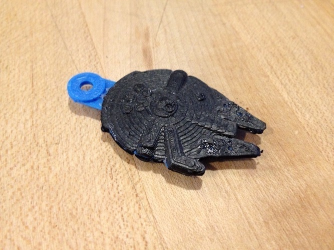 Millennium Falcon Keychain 3D Print 80987