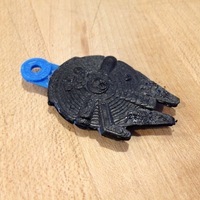 Small Millennium Falcon Keychain 3D Printing 80987
