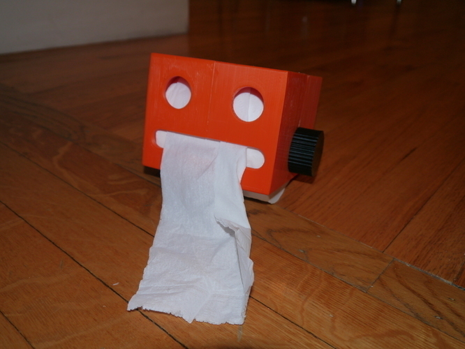 Robot Head TP Holder 3D Print 81024