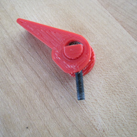 Small Quick Release Lever for 4mm bolt 3D Printing 81067