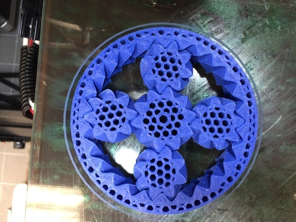 planetary gear/bearing honeycomb (), 3d printing design, 3d printing ...