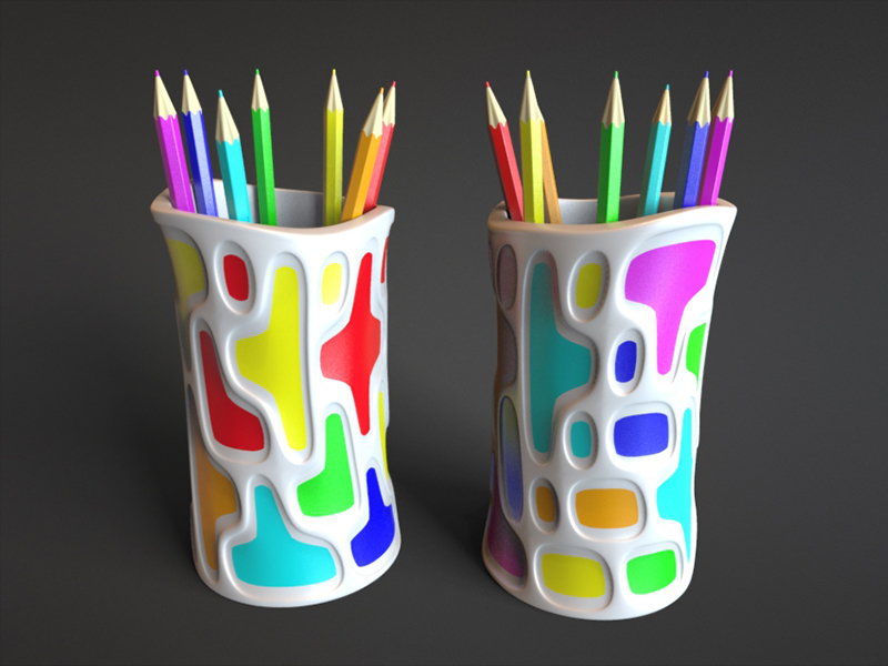 3D Printed custom Polygon Pencil Holder from $4.00