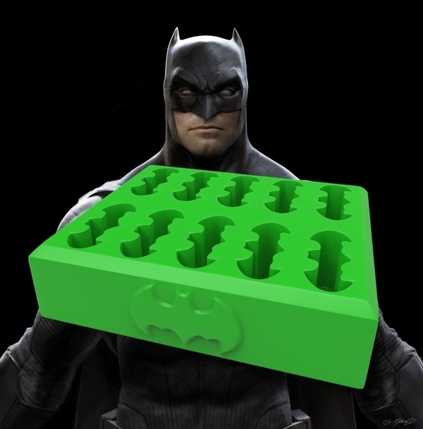 batman kryptonite ice cube tray