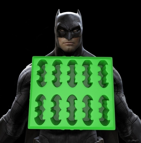 batman kryptonite ice cube tray 3D Print 81245