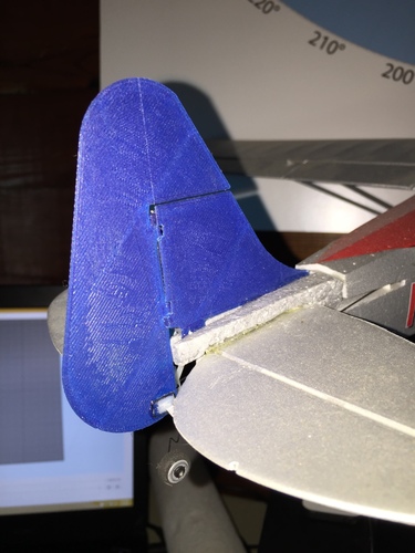 RC Plane Rudder 3D Print 81355