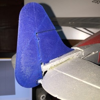 Small RC Plane Rudder 3D Printing 81355