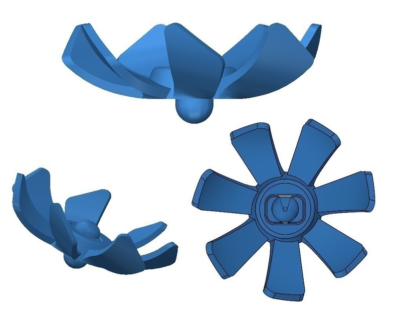 Wind Top - Winged spinning top toy (REDO)