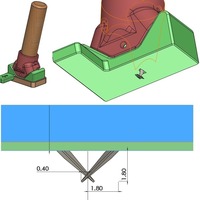 90 Degree Channel/Chamfer Cutter Double Blade Holder - Thumbnail 2