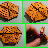Small Trihexaflexagon Redesigned 3D Printing 81466