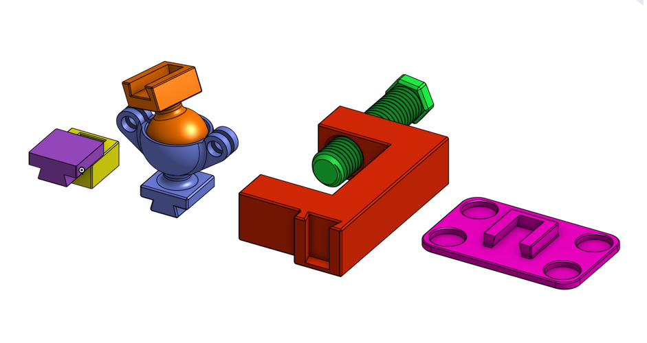 Universal Dovetail Mounts and Clamps 3D Print 81549