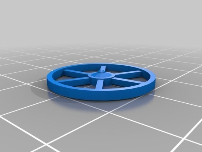 Wooden Wheel 3D Print 81613