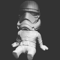 Small starwars stormtrooper chibi 3D Printing 81628