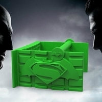 Small kryptonite toilet paper holder 3D Printing 81632