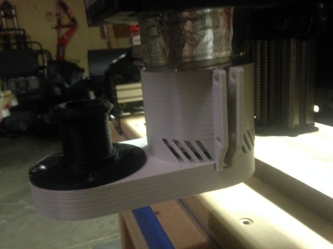 Shapeoko DW611 Dust Collector Shoe 3D Print 81836