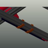 3/8" Wire conduit clip for 2020 aluminum extrusion. - Thumbnail 4