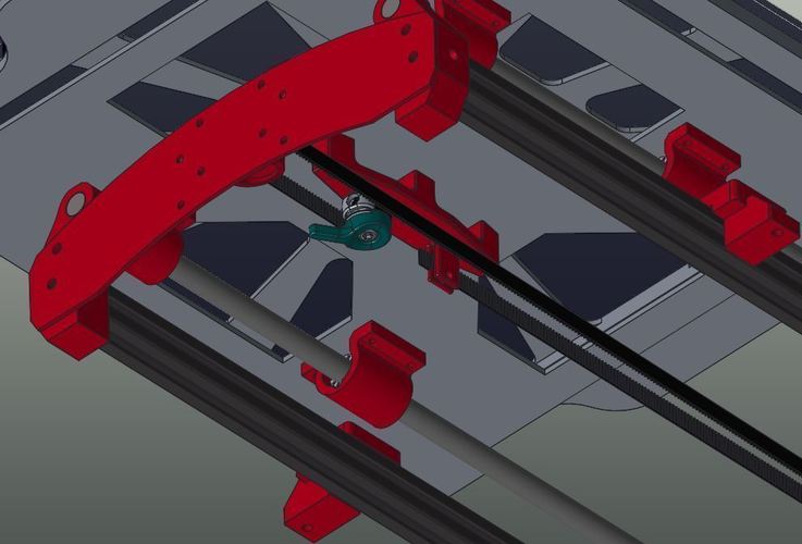 Belt tensioner for Lulzbot TAZ 3D Print 82025