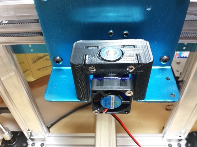 E3D Hotend Mount for ORD Hadron with Bowden Extruder setup 3D Print 82057