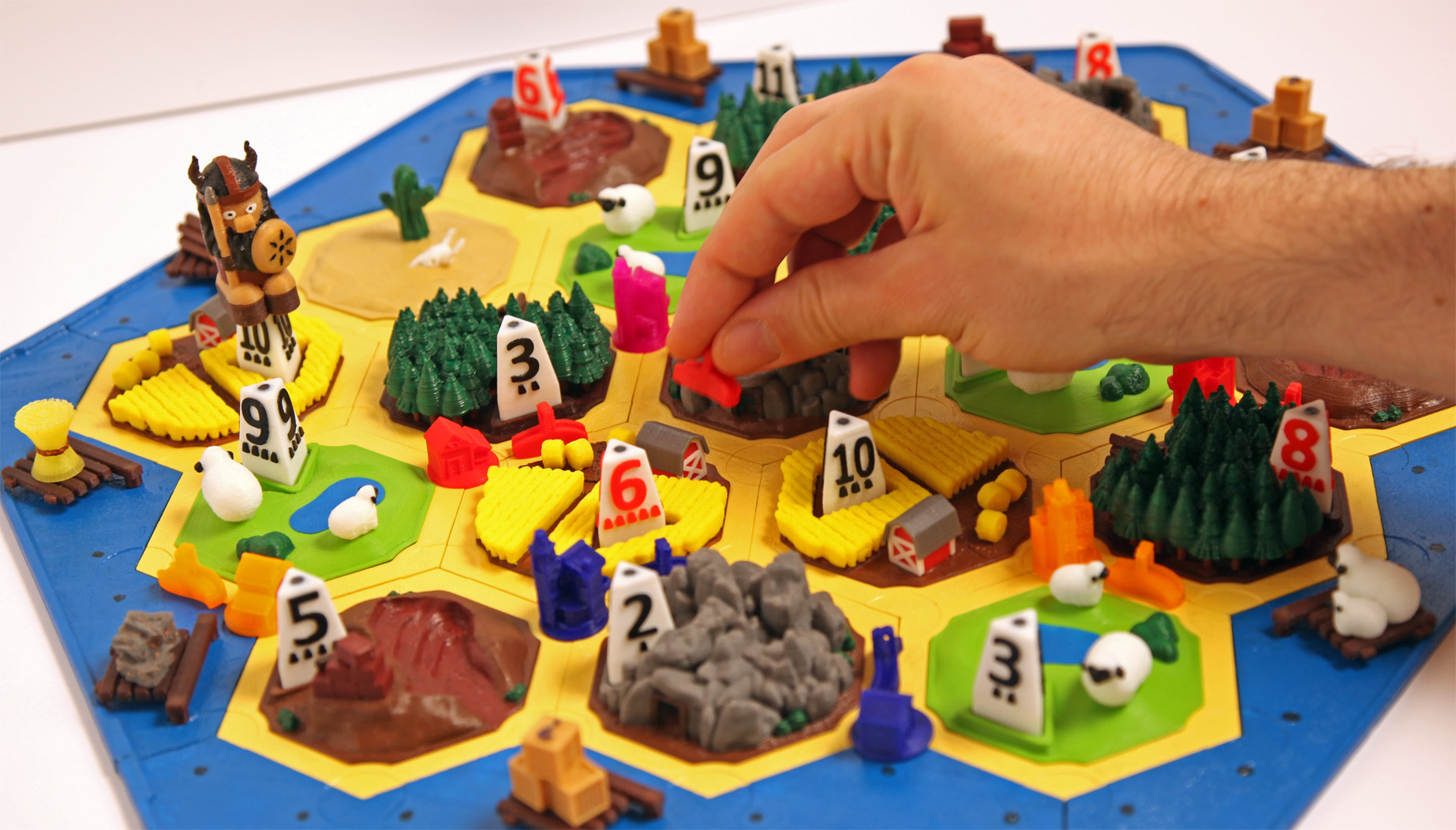 3D Printed Catan pieces (Cities & Knights + Seafarers) by Joe Joe |  Pinshape