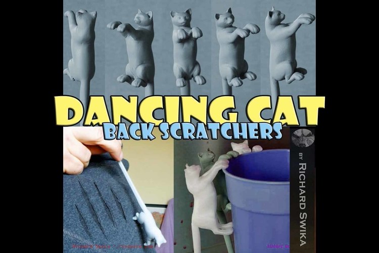 Dancing Cat Back Scratcher, Puppet and Toy