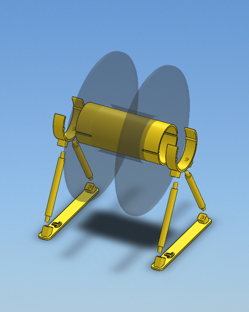 Standing Hinge for a Filament Spool - Pinshape