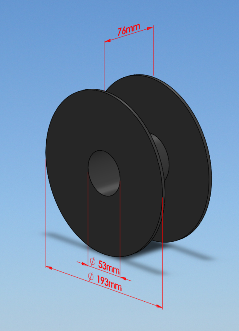 Standing Hinge for a Filament Spool - Pinshape