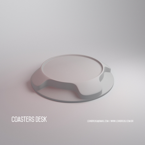 Coasters Desk 3D Print 82347