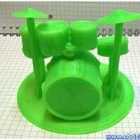 Small drum set model 3D Printing 82420