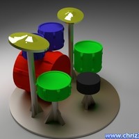 drum set model - Thumbnail 3