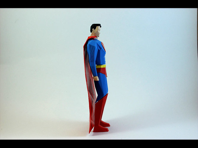 Superman Low Poly 3D Print 82502