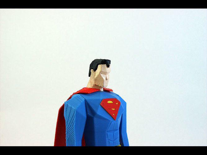 Superman Low Poly 3D Print 82504