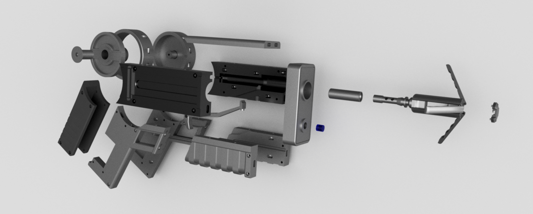 Batman Grapple Gun (functional toy gun) 3D Print 82603.