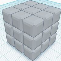 Small Basic Rubix Cube 30mm x 30mm 3D Printing 82897