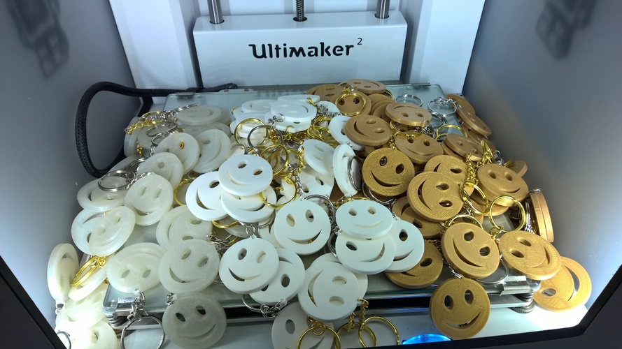 smiley keychain 3D Print 82914