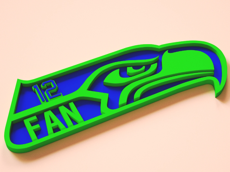 Seahawks Placard