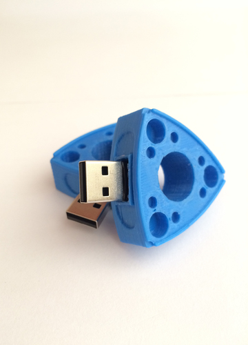 Rotary Engine Flash Drive 3D Print 83025