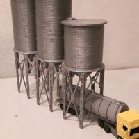 Small n-scale silo 3D Printing 83107