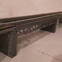 Small n-scale lower bridge 3D Printing 83111