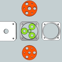 Planetary Gearbox for Nema17 Stepper motor - Thumbnail 3