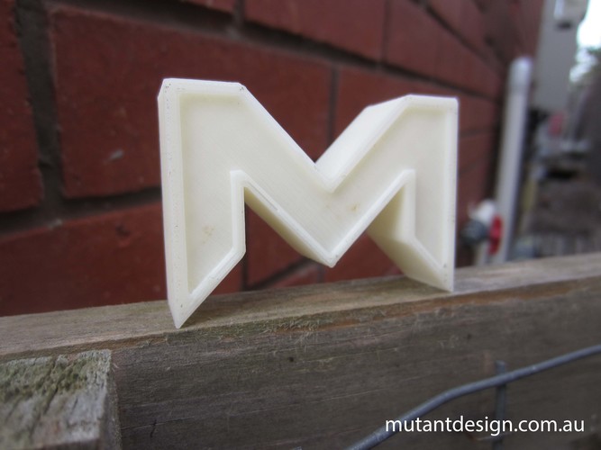 Mutant Design Logo 3D Print 83151