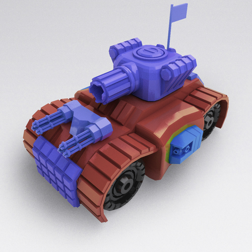 Battle Tank - 3DRacers 3D Print 83162